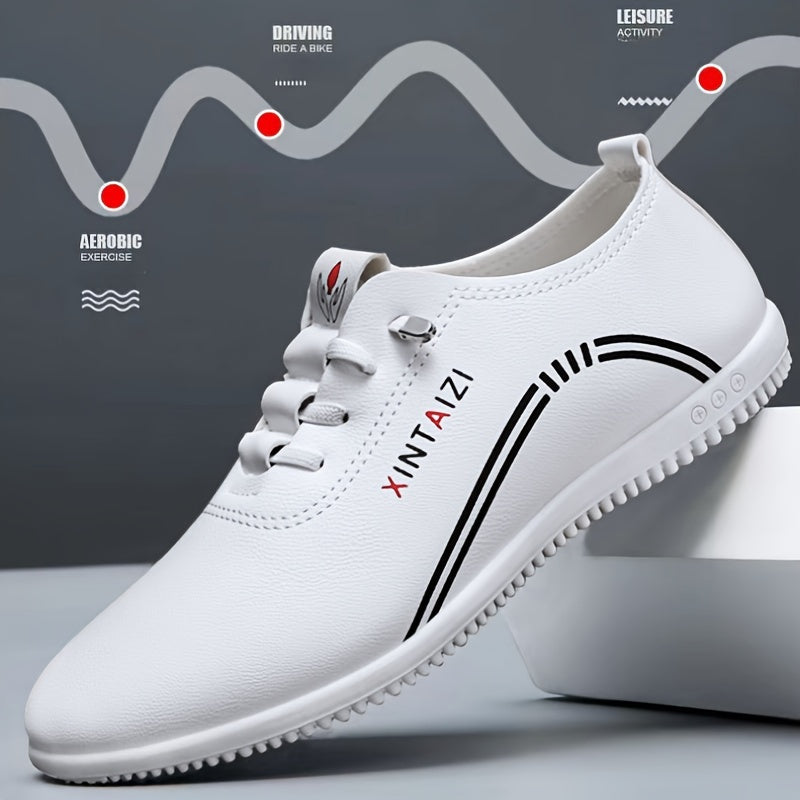 Men's Casual Leather Business Shoes for Formal Occasions Low Top Slip-On Dress Shoes