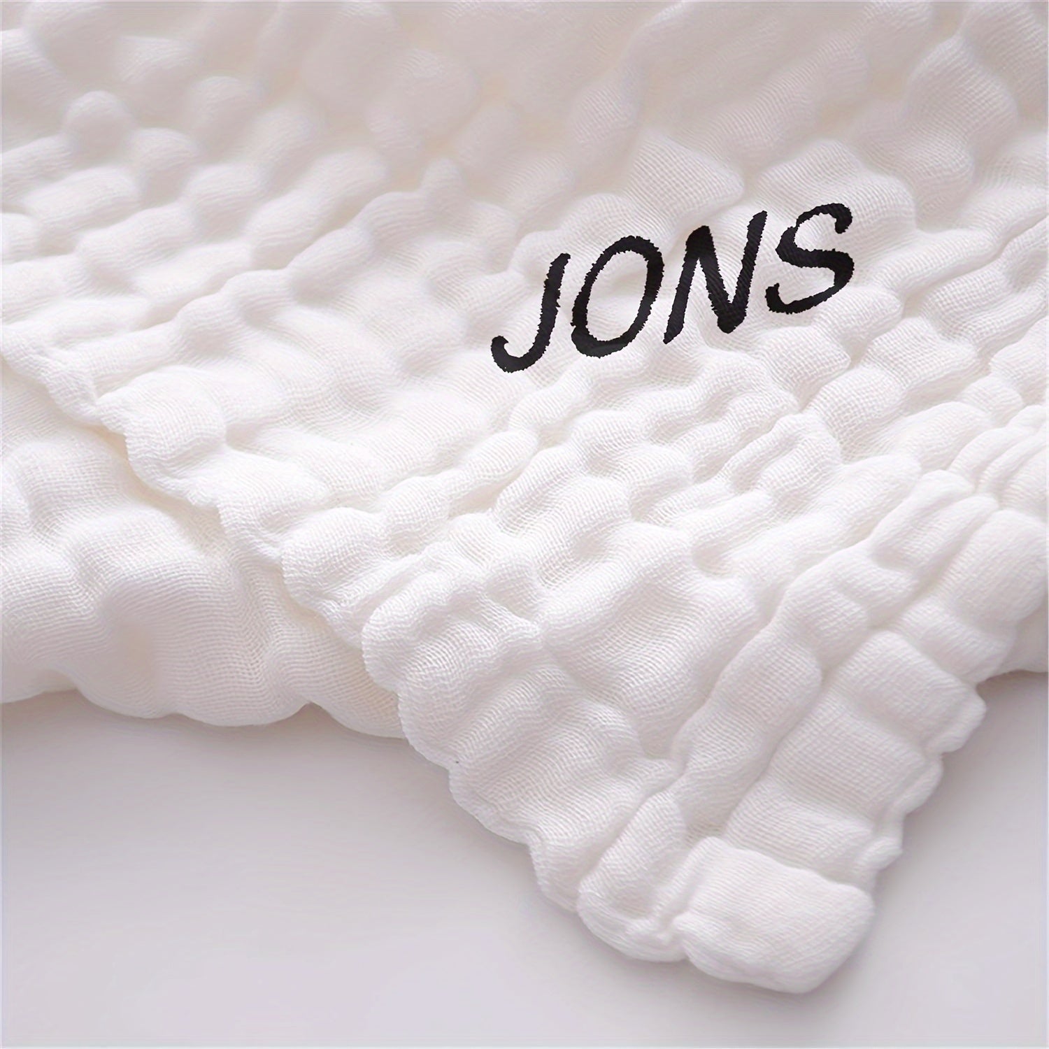 Customized Plush Bath Towel with Embroidered Name, Multiple Colors Available