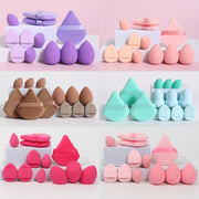 12Pcs Makeup Sponge Set with Velvet Blenders for Foundation, Powder, Liquid