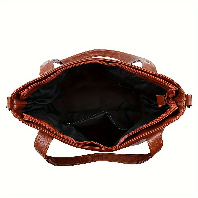 3 dona ayollar uchun sumka to'plami, bir rangli yelka va kesma sumkalar bilan. Qattiq kamarlar, fermuar yopilishi, naylon astar va chekka bo'yoq tafsilotlari mavjud. Xarid qilish, sayohat va ish uchun mos.