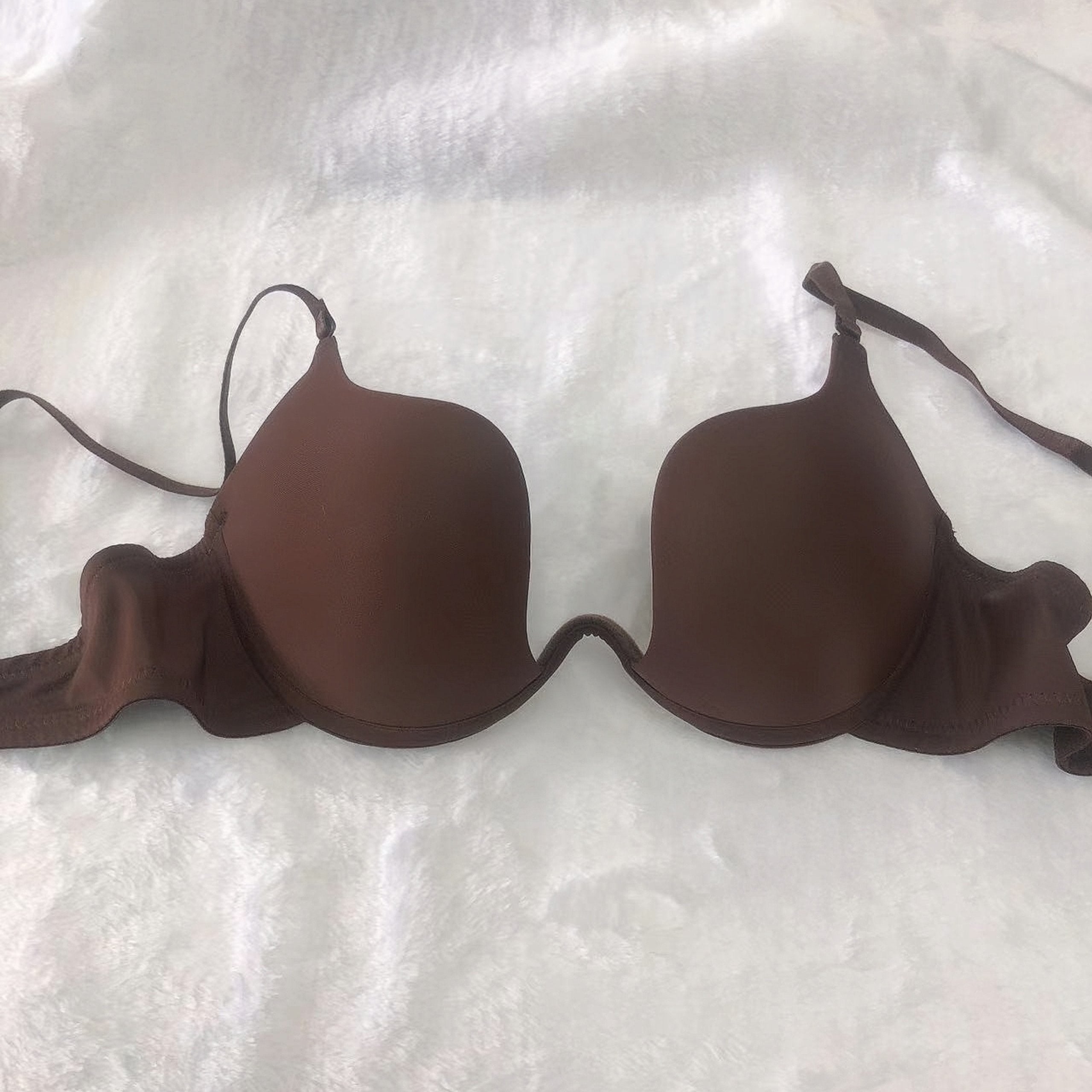 Women's Cotton Solid T-Shirt Bra with Push-Up Support