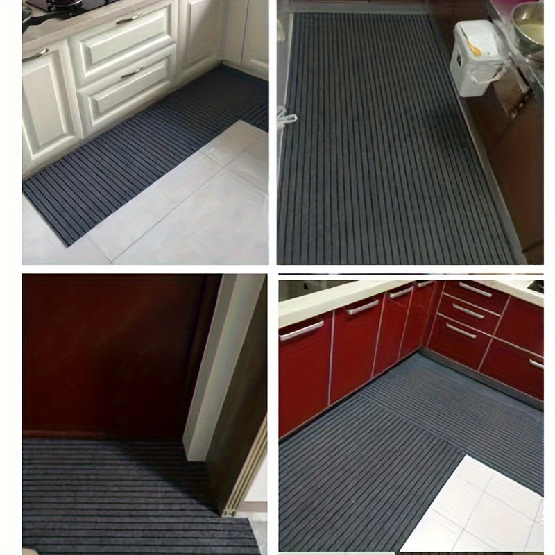 Полосатый впитывающий воду коврик для двери, нескользящий, маслостойкий, моющийся коврик для ванной