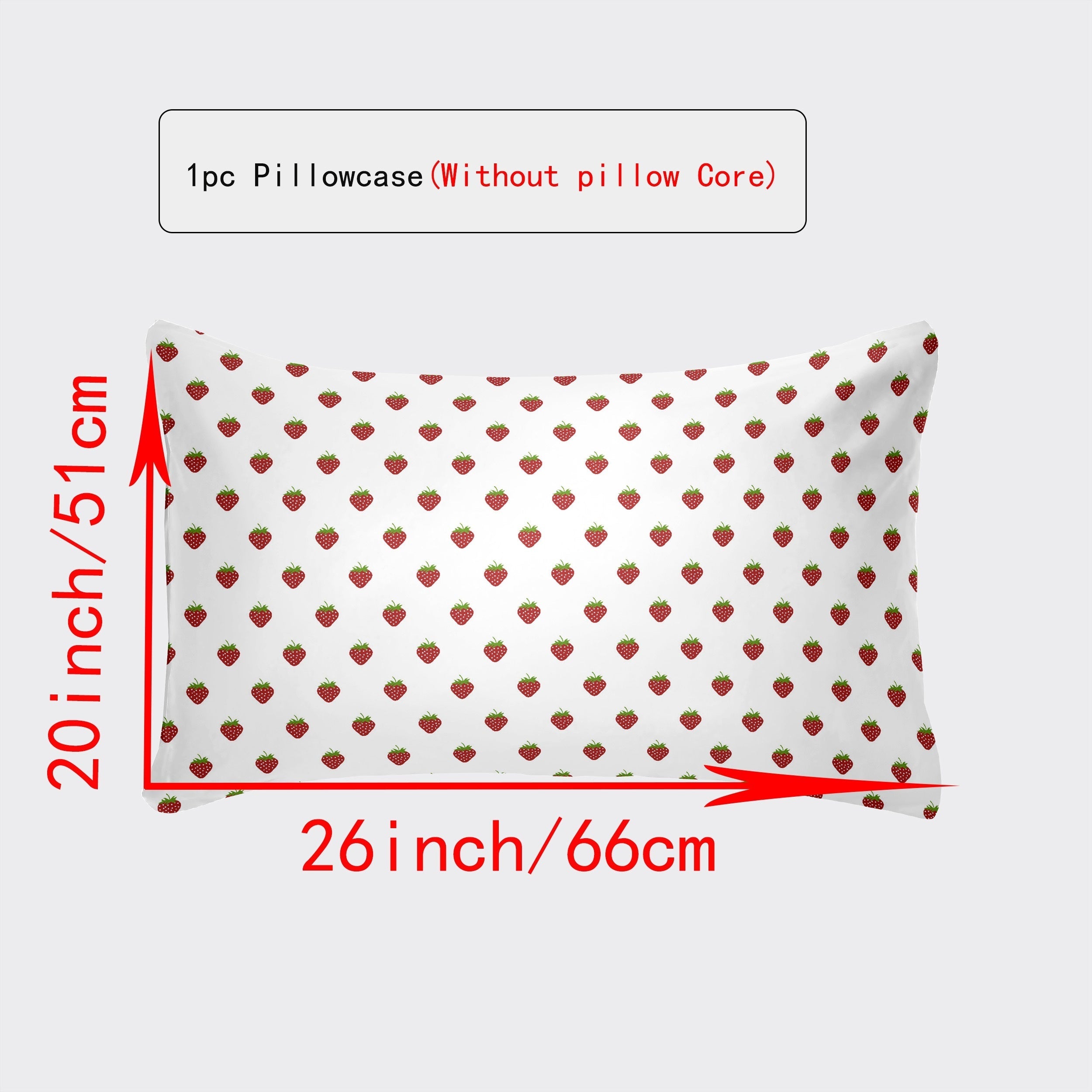 Breathable Pillowcase with Envelope Closure in Multiple Sizes and Floral Patterns