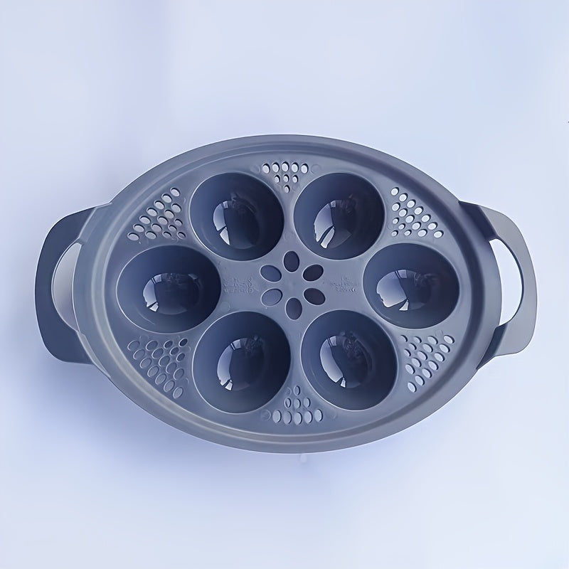 Egg Cooker with Four-Slot Egg Steamer, Poached Egg Maker, Includes Egg Boiling Pot