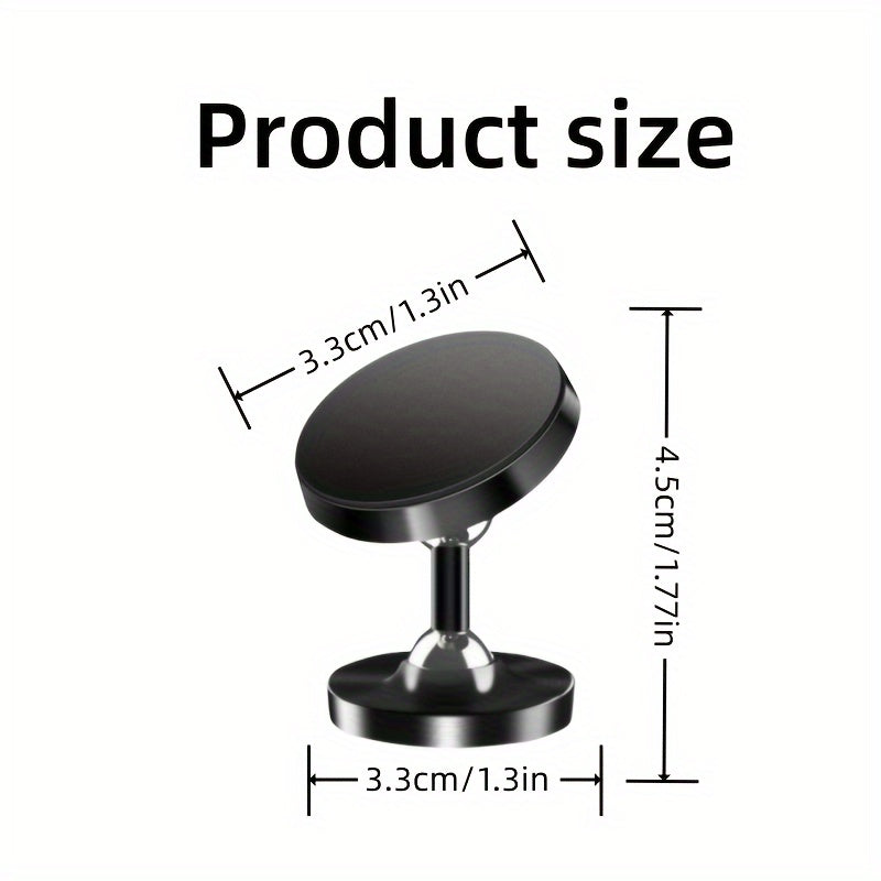 Magnetic Phone Holder for Gym and Vehicle Aluminum Alloy 360° Rotation