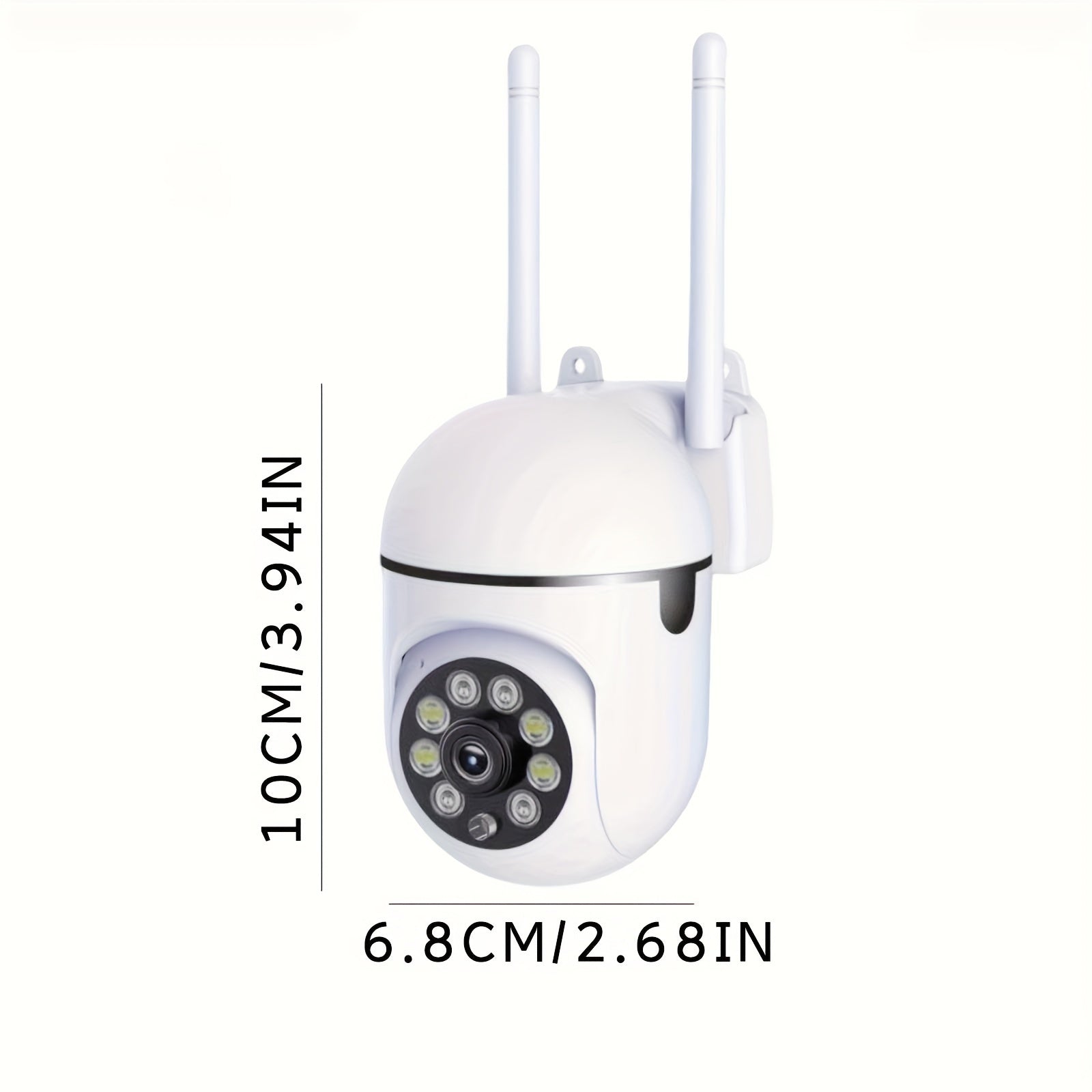 Outdoor Security Camera with AI Motion Detection 1080P HD Night Vision Floodlight Two-Way Audio