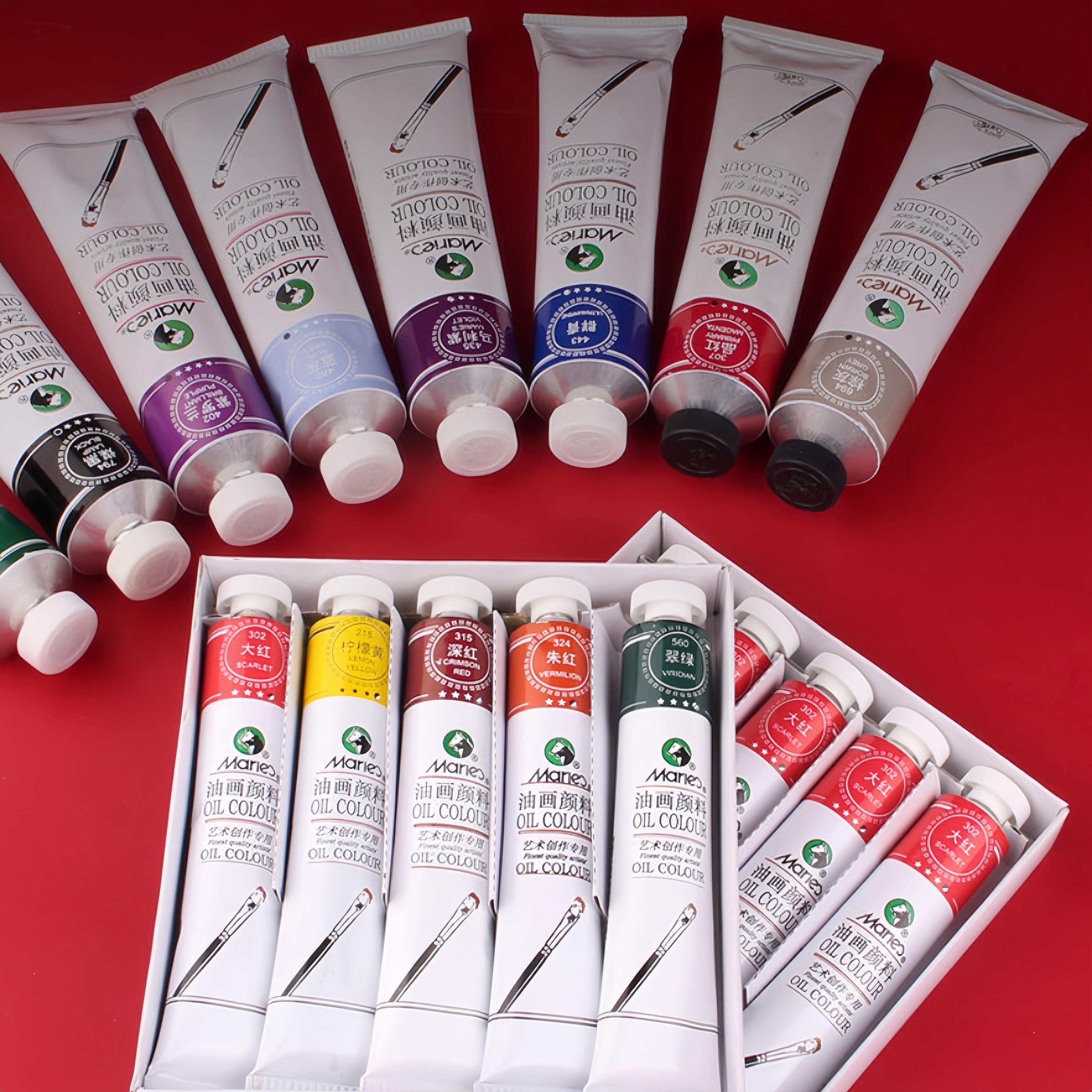 50ml White Oil Paint Tube for Canvas and Graffiti Art Professional Artist Grade