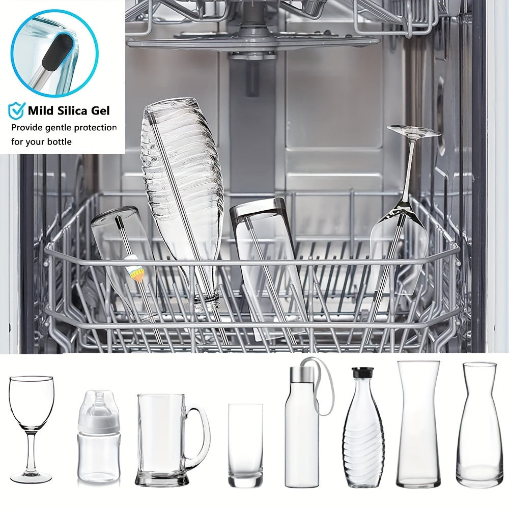 Soda-stream shishalar uchun idish-tovoq qo'shimchasi. Oddiy idish-tovoq uchun zanglamaydigan po'latdan yasalgan stakan tutqich. 8+1 ta to'plam.