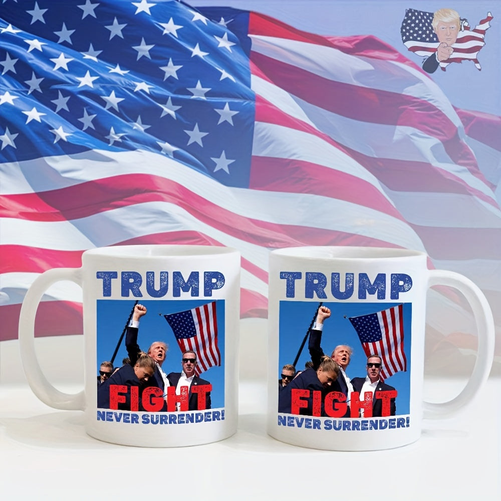 Ceramic Trump 2024 Supporter Mug Stand Up for America Loyal Supporter Gift