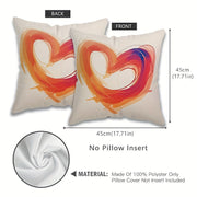 Heart-Shaped Throw Pillow Cover 44.96cm Modern Home Decor Valentine's Day Wedding