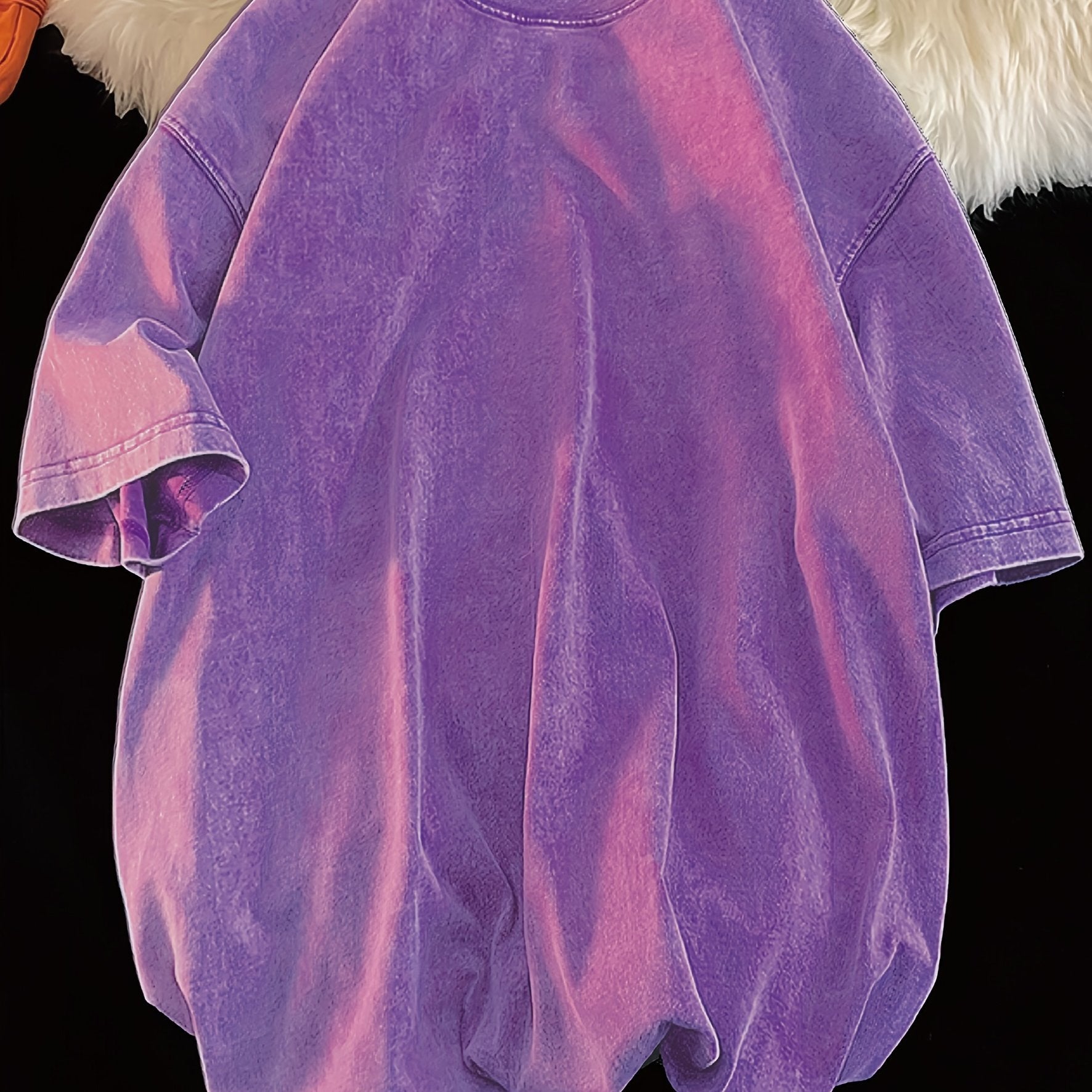 Unisex Vintage Tie Dye Cotton T-Shirt with Crew Neck and Loose Fit for Summer