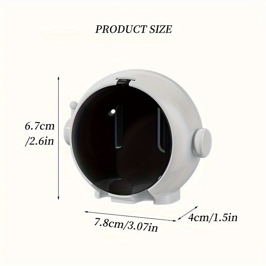 Wall-Mounted Electric Toothbrush Holder No-Drill Installation Hygienic Plastic Storage