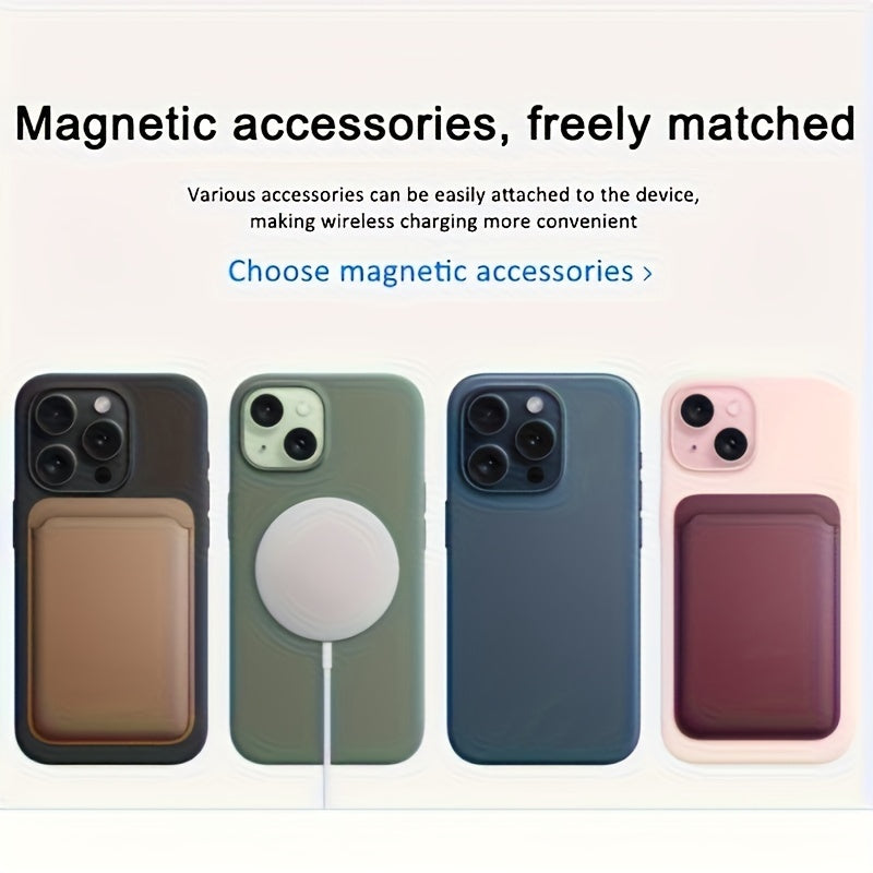 Magnetic Wallet Card Holder for iPhone 12 13 14 15 16 Pro Max Mini TPU Case Accessory