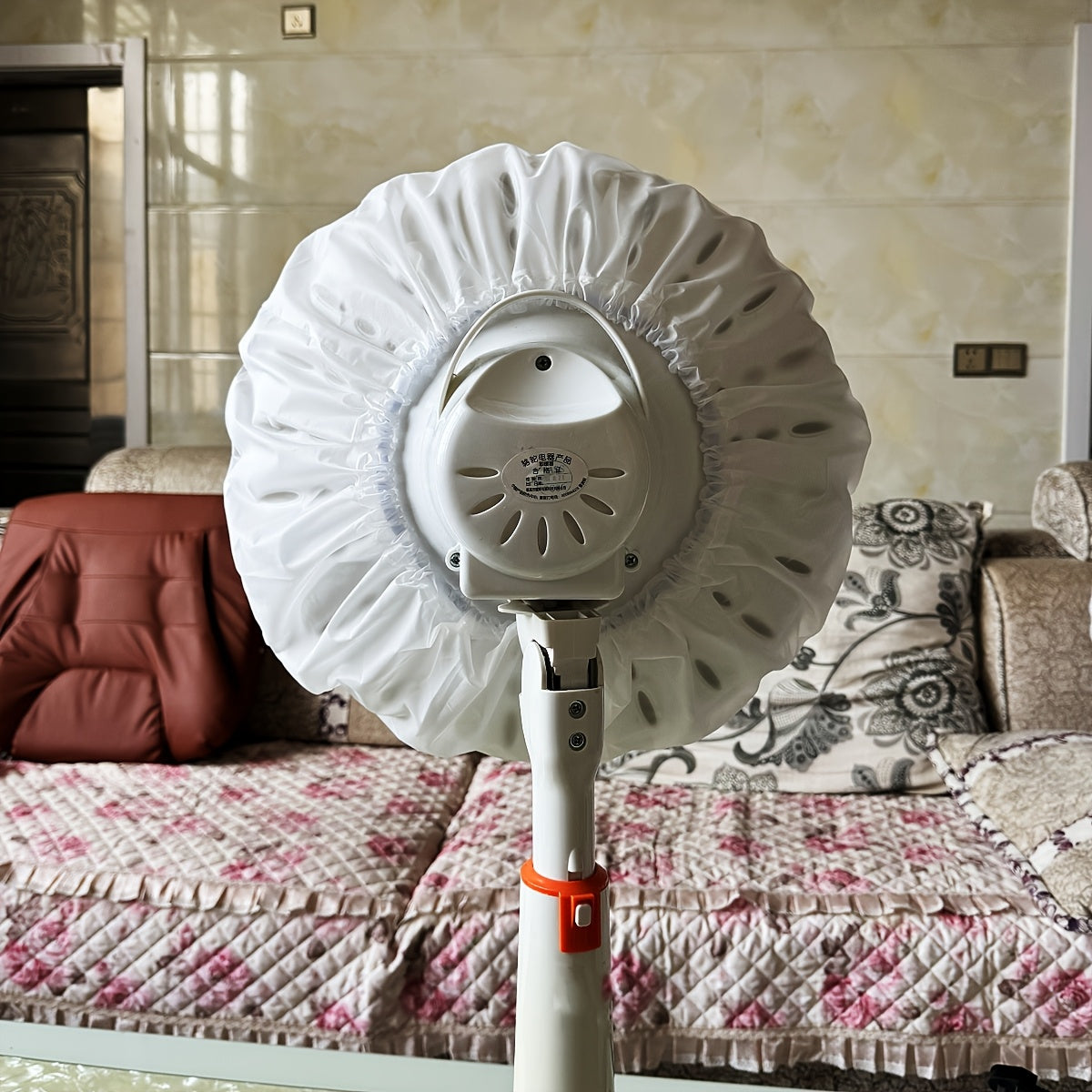 1 dona Zamonaviy Umumiy Nylon Yumshoq Holat Fan Tozalash Qopqog'i Pedestal Fanlar, Pol Qizdirgichlar va Konditsionerlar uchun, Yuviladigan va Qayta ishlatiladigan, Ichki va Tashqi foydalanish uchun