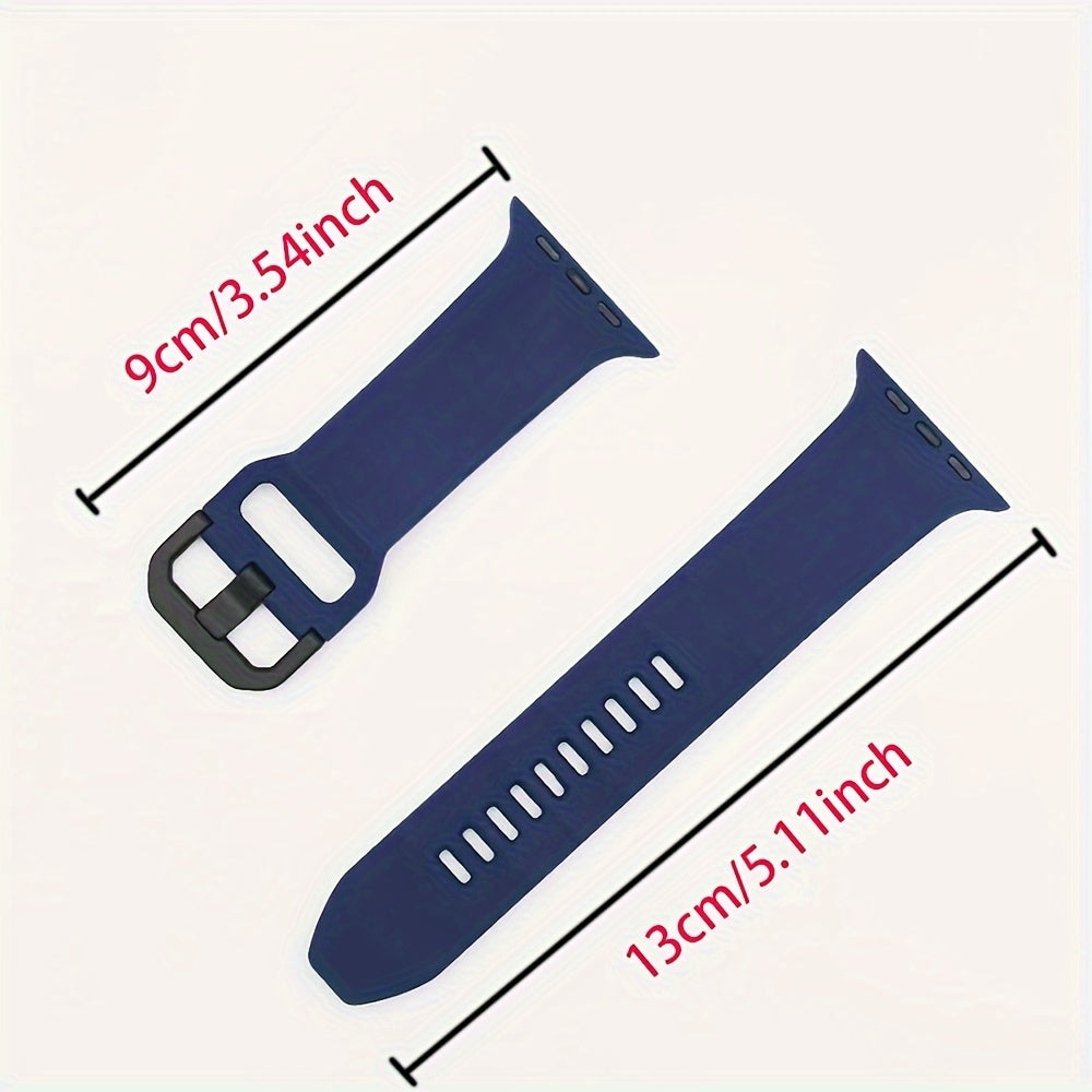 Спортивный ремешок для iWatch серии 9/8/7/6/5/SE/4/3, совместимый с ремешками iWatch ultra2 45mm/44mm/42mm/49mm, с черной пряжкой.