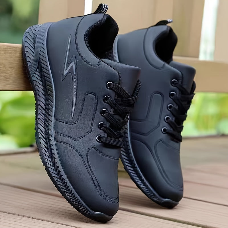 Men's Casual Sports Shoes Non-Slip Soft Sole Rubber Upper All-Season Sneakers