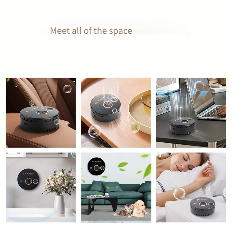 Purificador de aire USB 3 en 1 compacto para eliminar olores en espacios pequeños Sin batería