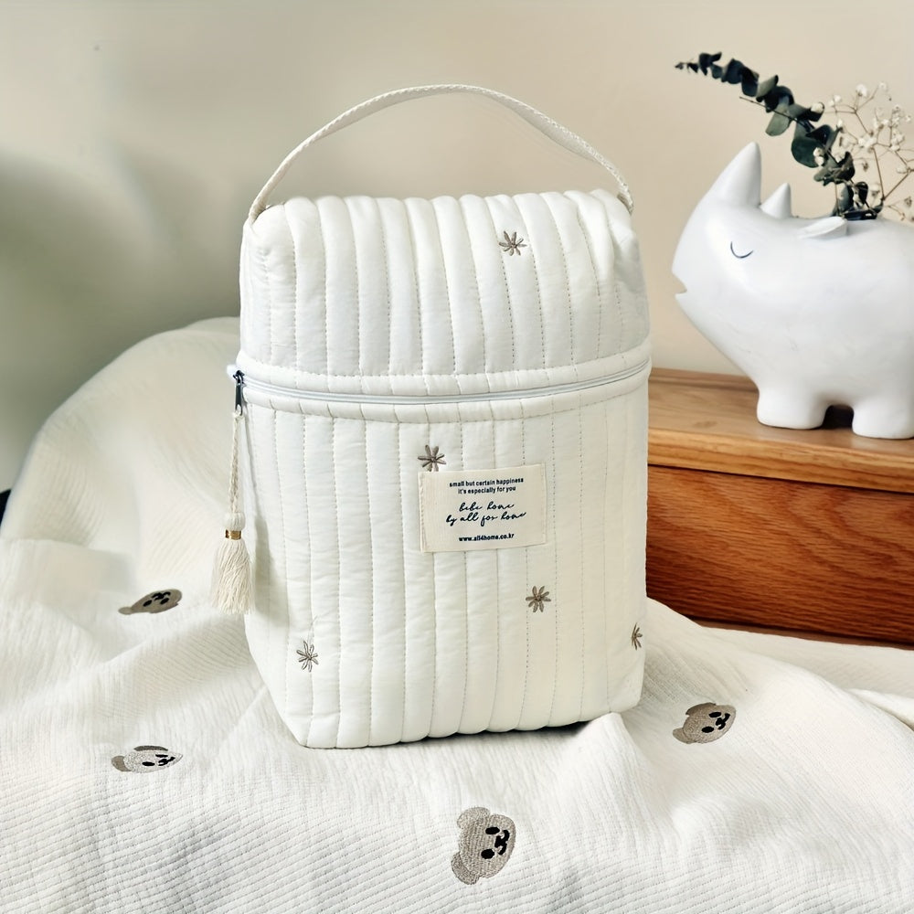 Cute Cartoon Pattern Diaper Bag for Moms with Storage Pockets