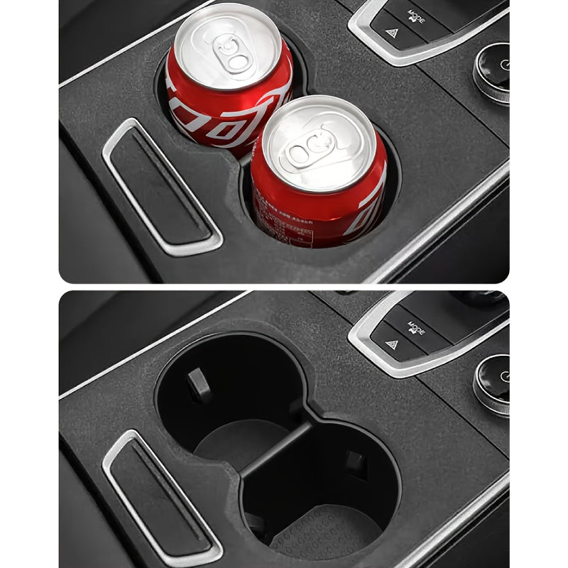 Car Interior Cup Holder Organizer Black for 2022-2025 OMODA C5 Adjustable Storage