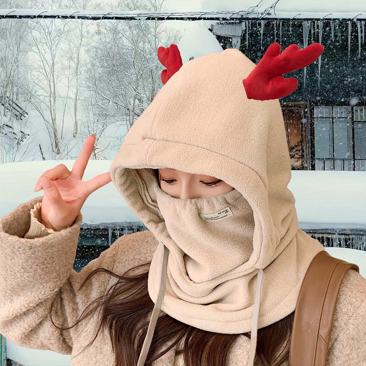 Unisex Mustaqil Rangli Qishki Qor Maskasi, Tortishli Bo'yin Gaiteri, Shamolga Qarshi va Sovuq Havoda Issiq, Velosiped Minish va Tashqi Faoliyatlar Uchun Mukammal