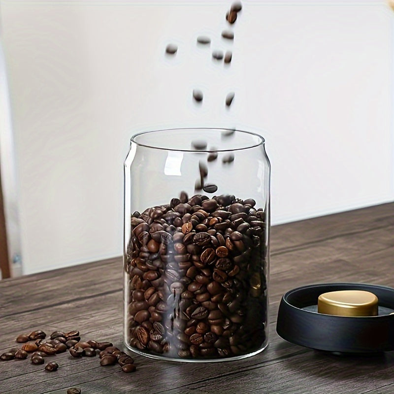 Contenedor de almacenamiento de vidrio sellado al vacío para granos de café, nueces y cereales