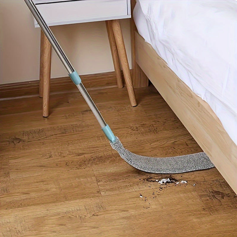 Washable Under-Bed Duster with Extendable Crevice Brush for Furniture and Floor Cleaning