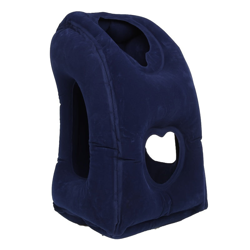 Inflatable Travel Pillow Neck Lumbar Support for Airplane Car RV