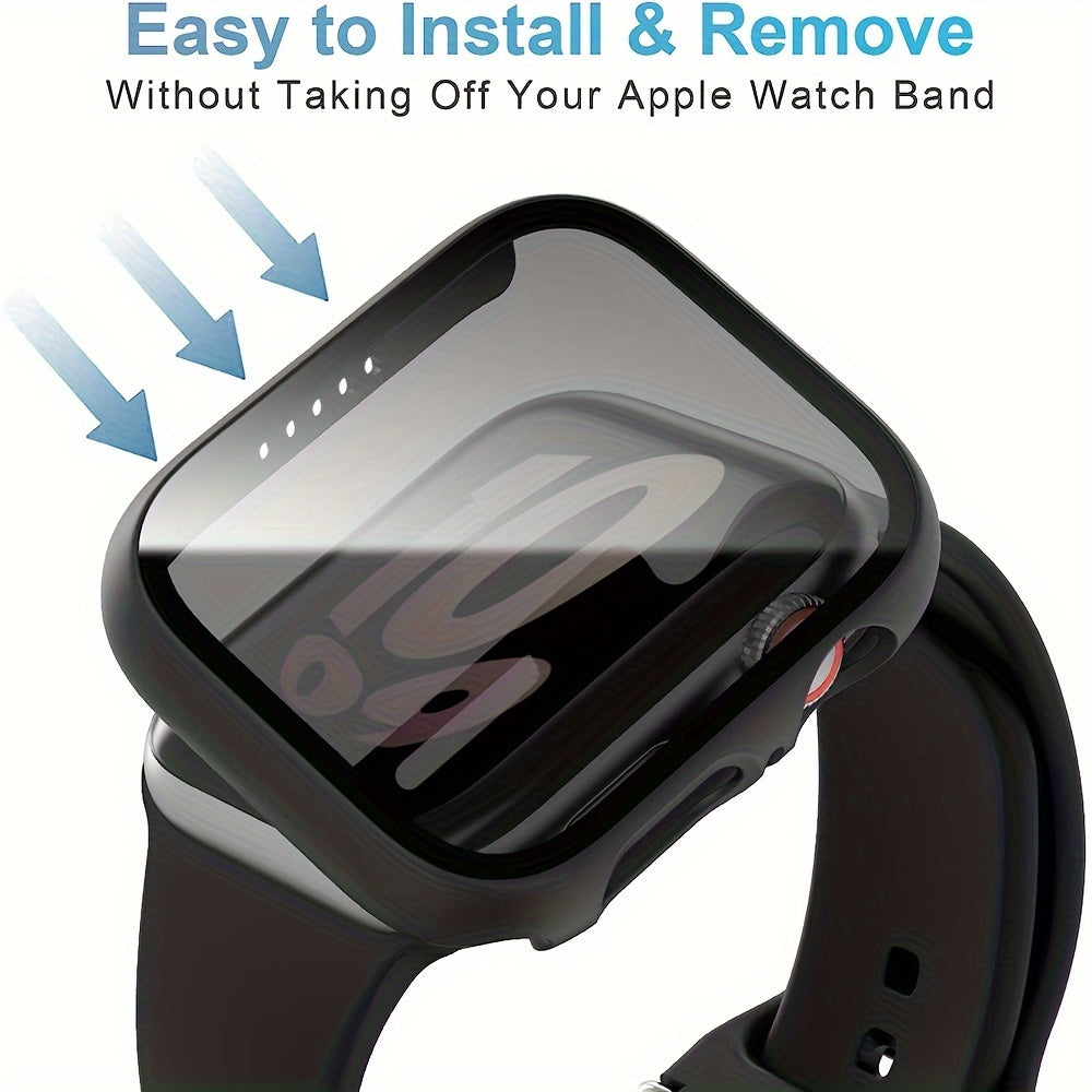 Privacy Case for Apple Watch Series 4 5 6 7 8 9 SE Shockproof Screen Protector 44mm 45mm