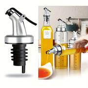 Leakproof Olive Oil Dispenser for Salad Dressing and Cooking with Easy-Pour Vinegar Bottle Stopper
