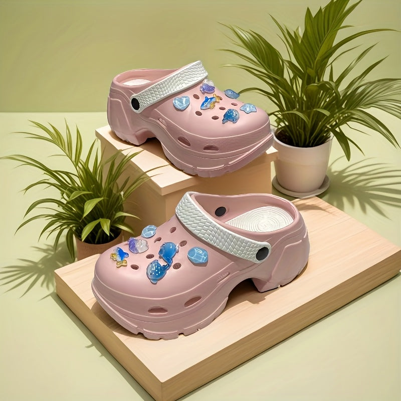 Women Casual Shoes Fish Charm EVA Thick Sole Beach Summer Footwear