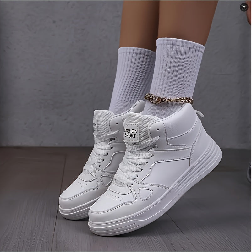 Women’s High-Top Sneakers Lightweight Casual Shoes with Soft Fabric Lining