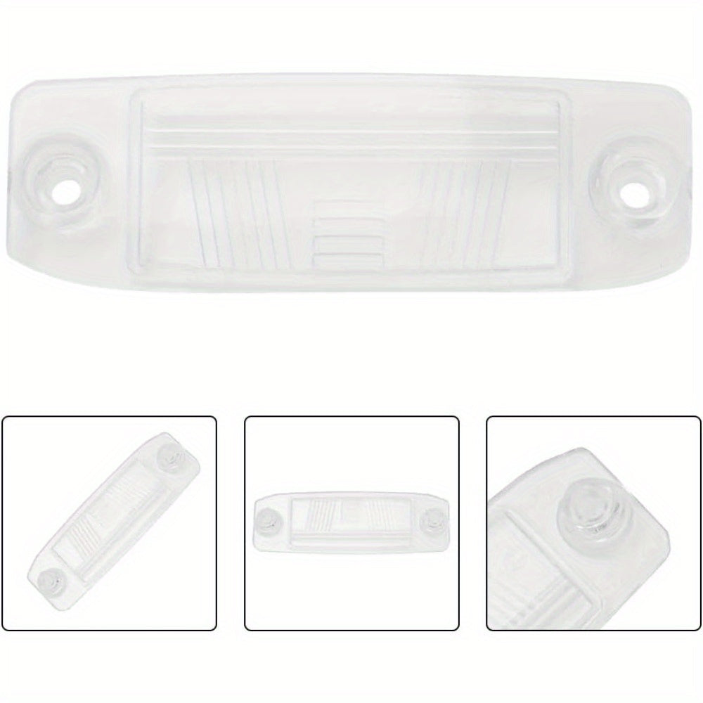 2 Pack Rear License Plate Lamp Covers Clear for Hyundai Kia