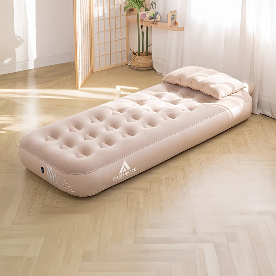 Inflatable Sleeping Pad for Camping and Home Use Two-Person PVC Rectangle