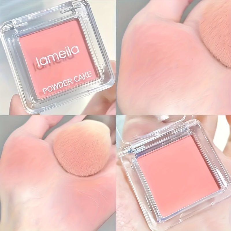 Paleta de rubores nude ligera para mujer, monocromática, maquillaje natural