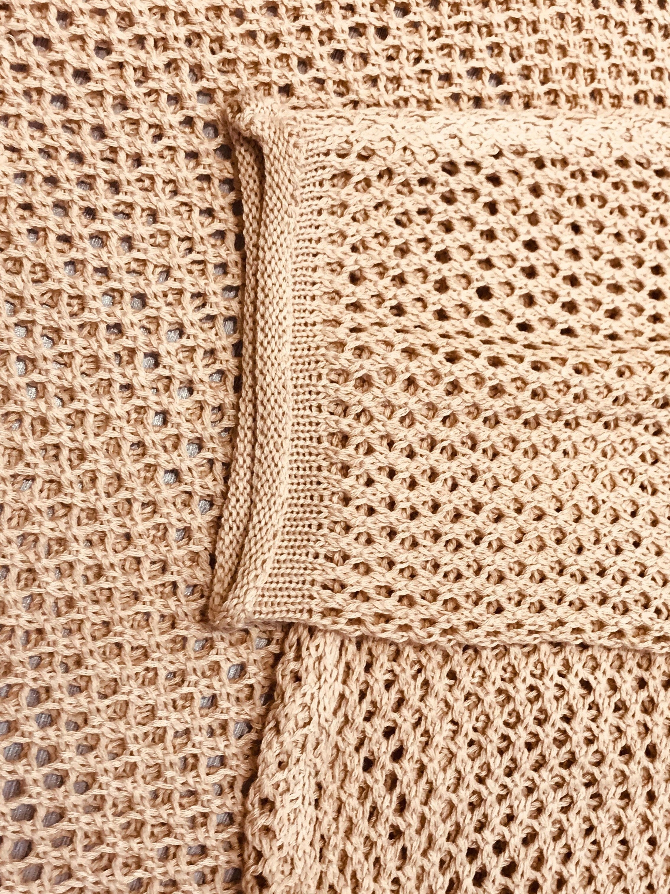 Plus Size Crochet Cover Up Knitted Top Hooded Long Sleeve Casual Spring Summer