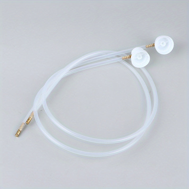 2 Белых жидкостных расширительных шланга для насадок для аэрозольных баллонов - 60см/23.62дюймов, материал PP, дизайн с триггером, универсальная распылительная насадка