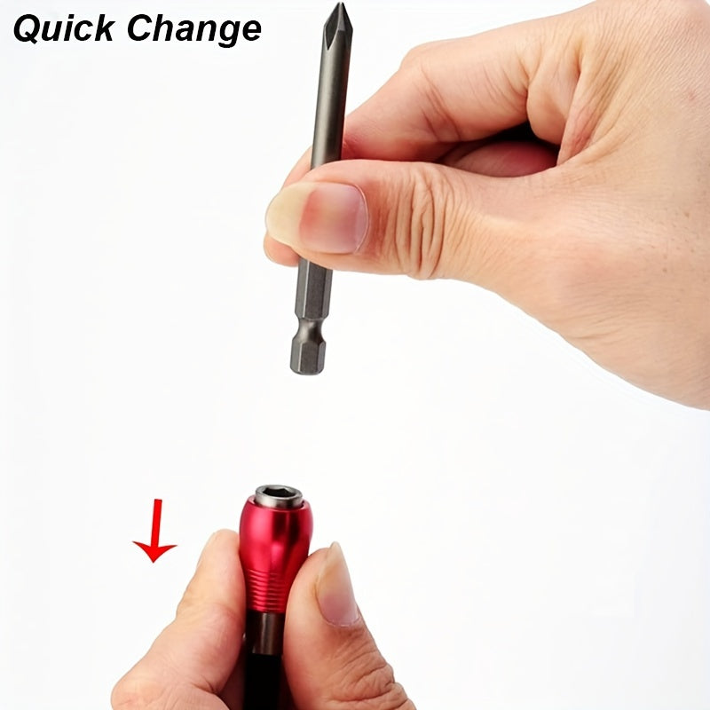 Magnetic Hex Drill Bit Holder Extension 11.8 Inches Chrome Vanadium Steel