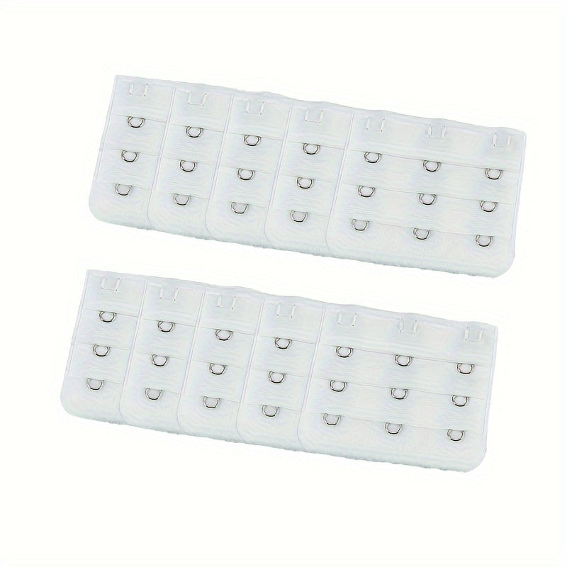 10 Pcs Adjustable Bra Strap Extenders with 3 Hooks for Women Lingerie