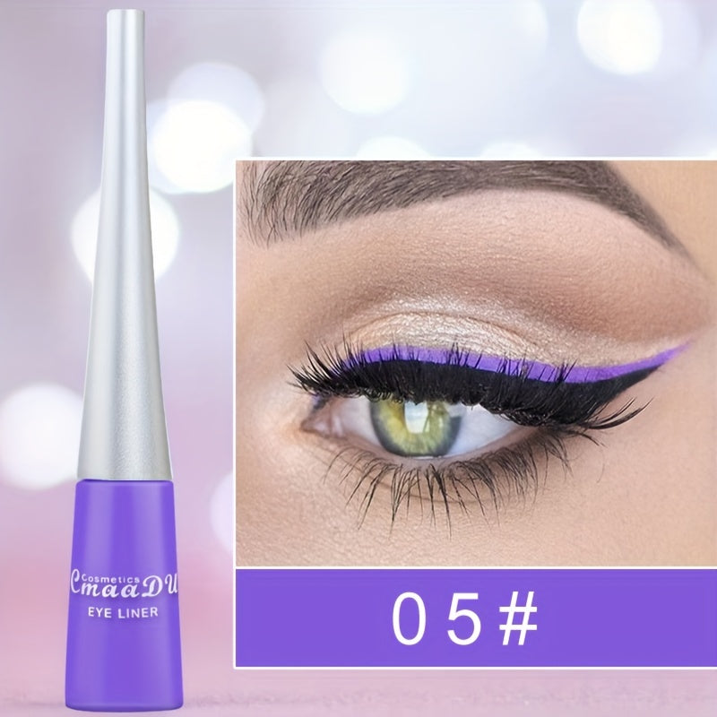 Женский водостойкий жидкий карандаш для глаз, 17 цветов, быстро сохнет, насыщенный цвет