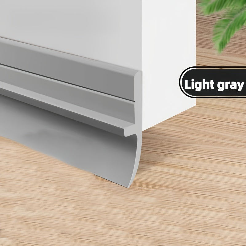 Self-Adhesive Door Seal Strip for Bathroom Glass and Wood Doors Soundproof Waterproof Dust Insect Protection