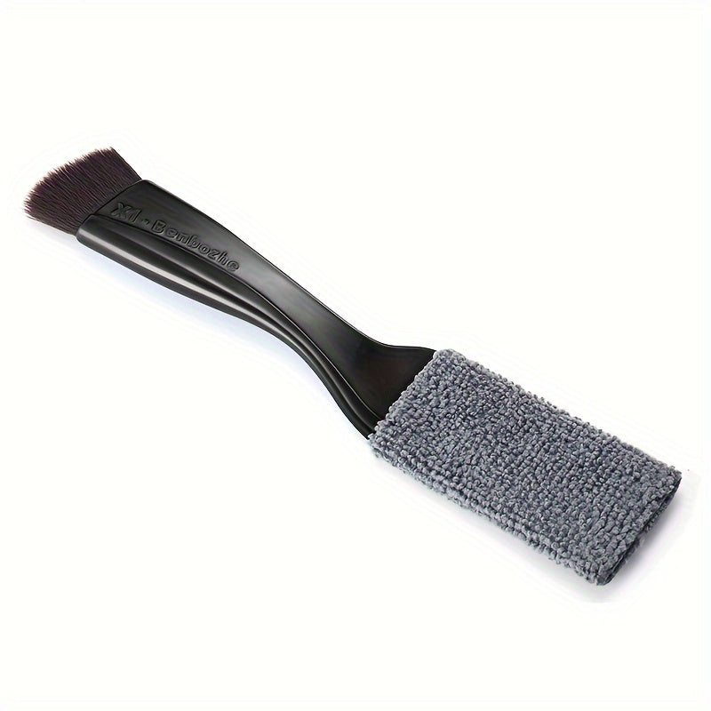 Dual-Headed Car Detailing Brush ABS Resin Vent and Interior Cleaning Tool