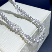 Freshwater Pearl Necklace Double Layer Natural Stone Elegant Jewelry for Weddings and Holidays
