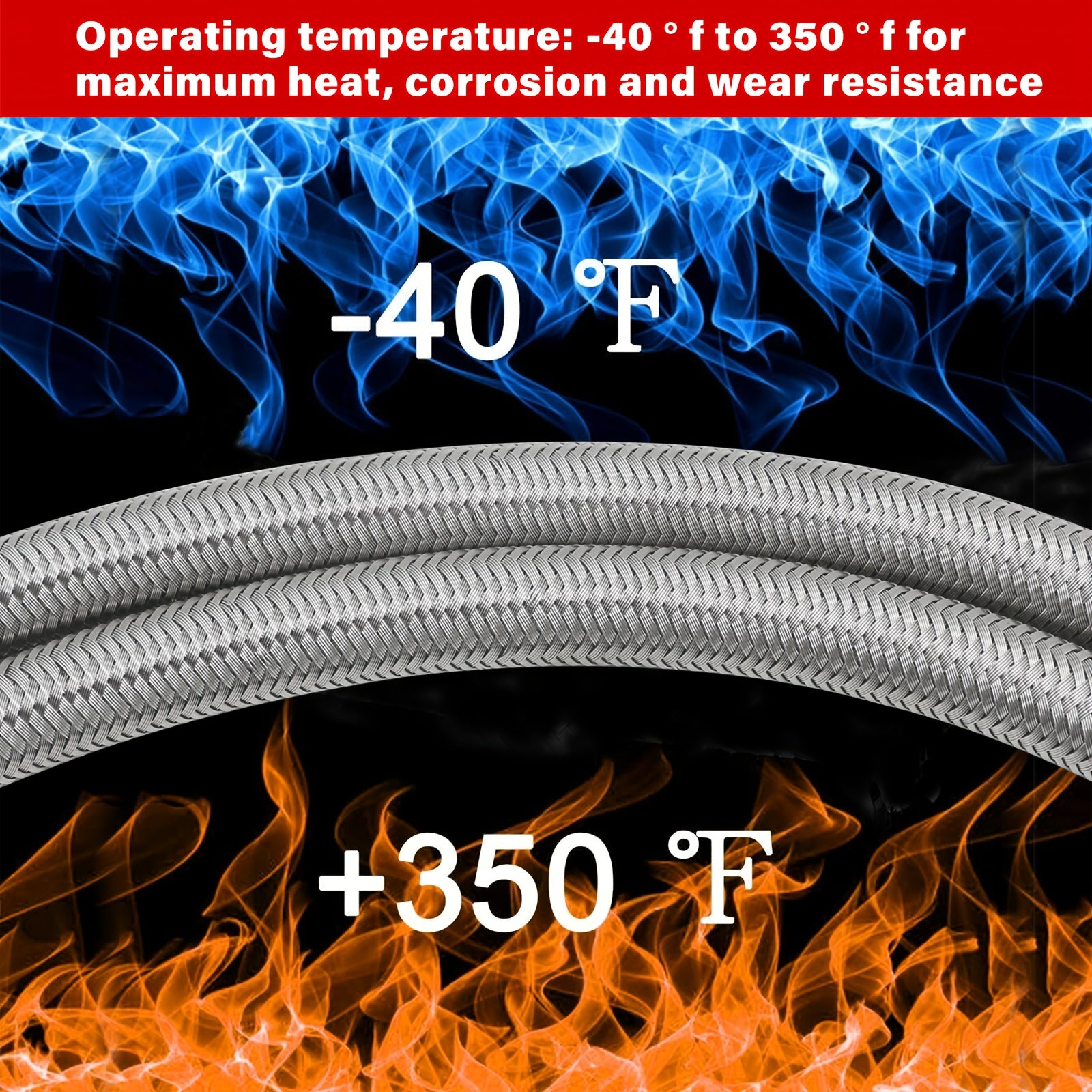Шланг для охлаждения трансмиссии из нержавеющей стали с плетением 177,8 см, подходит для 4L60E и Ford C6