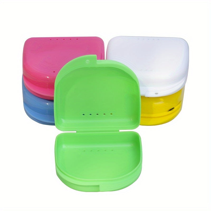 Denture Storage Box Portable Tooth Sleeve Box Organizer