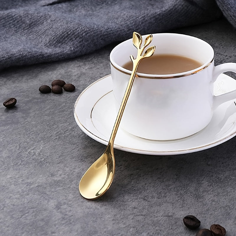 Retro Stainless Steel Spoon Set for Coffee, Sugar, Ice Cream, Desserts