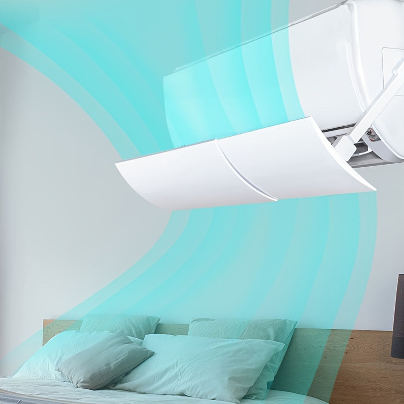 Adjustable Air Conditioner Deflector Plastic Windshield for Household Airflow Control