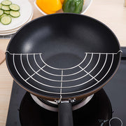 2 ta zanglamaydigan po'latdan yasalgan yarim doira shaklidagi yog' oqizish racklari, bug'li yoki chuqur qovurilgan taomlar uchun tomchilatgich plitasi