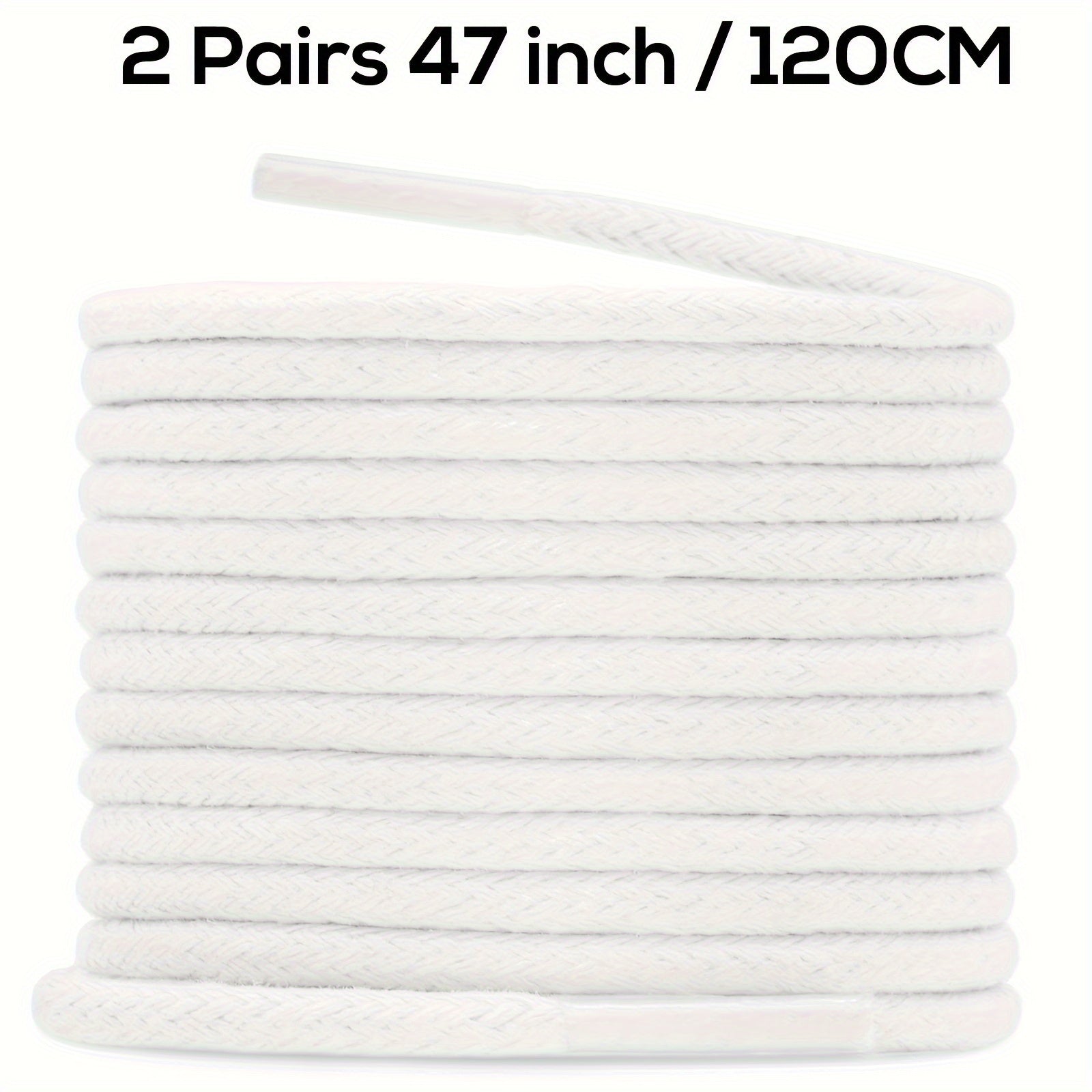 Unisex Waxed Shoelaces 0.25cm Thick Round Replacement Multi-Coloured 4 Pairs