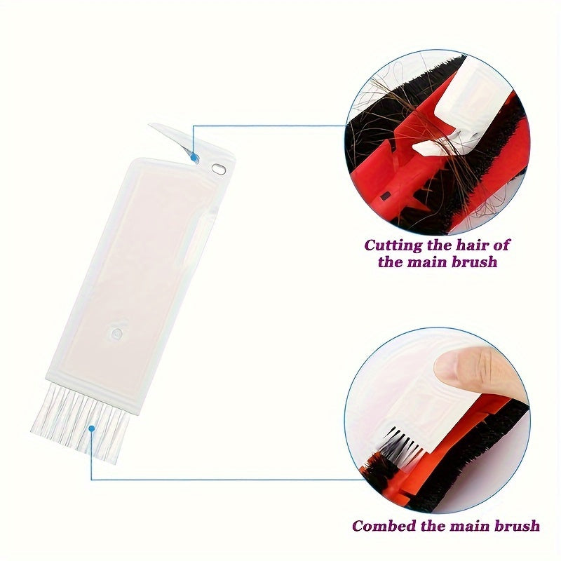 Robot tozalash uchun ehtiyot qismlar to'plami, asosiy cho'tka, HEPA filtrlari, yon cho'tkalar, plastmassa pol uchun qo'shimcha