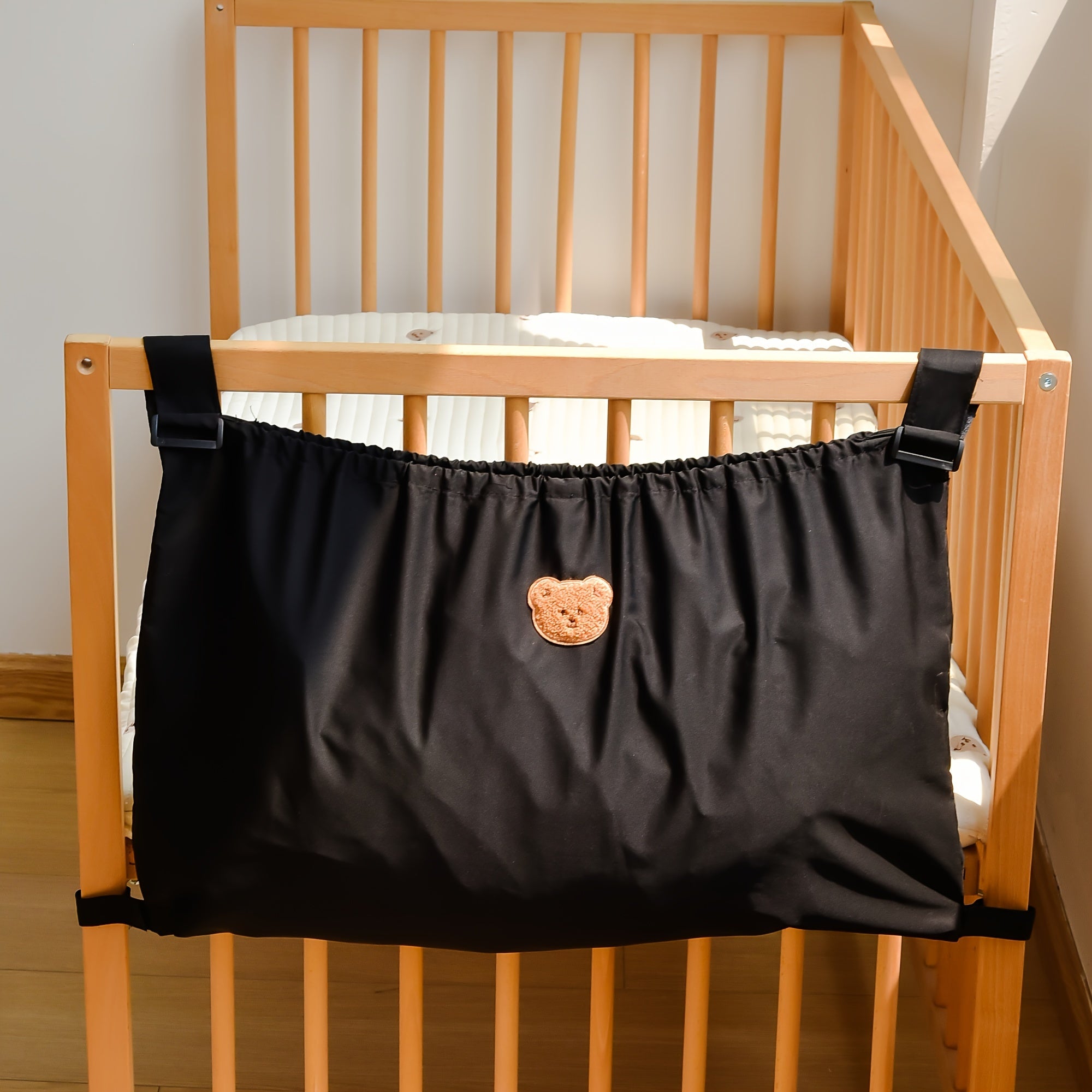 Universal Stroller Organizer Bag with Adjustable Straps Polyester Storage for Gear Toys Accessories